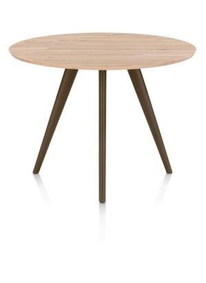 XOOON Arvada, Tresentisch 140 cm, rund, 4 Beine - Beige, Weiß, Gelb - 1
