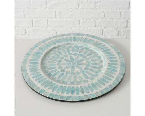 Teller "Livas", Durchmesser ca. 32 cm - Blau - 1