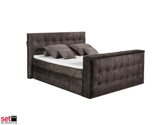 Boxspringbett Set One by Musterring "Richmond", 180 x 200 cm, espresso