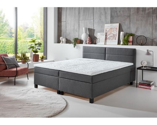 Boxspringbett "Steve" mit Stauraum - Anthrazit - 2