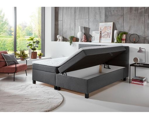 Boxspringbett "Steve" mit Stauraum - Anthrazit - 4