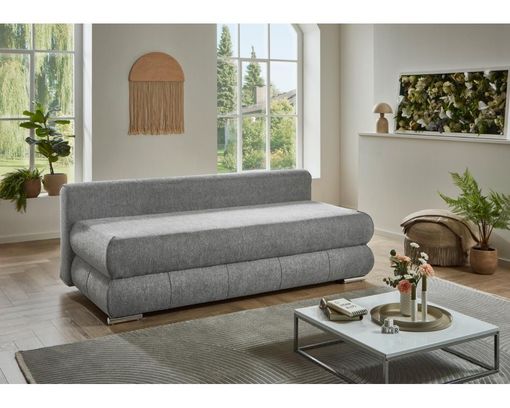 Verwandlungssofa "Sergio" mit Schlaffunktion und Stauraum - Grau - 2