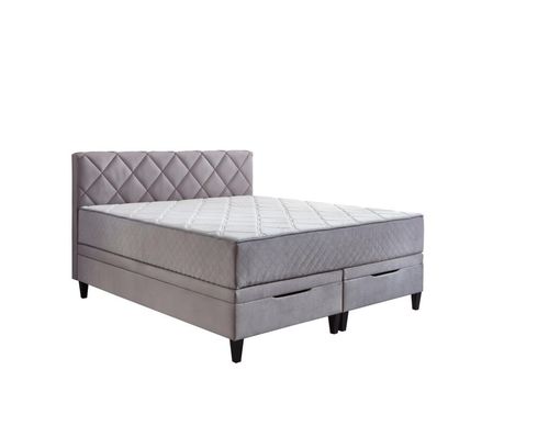 Boxspringbett "Sassenberg", ca. 180x200 cm - Silber - 1