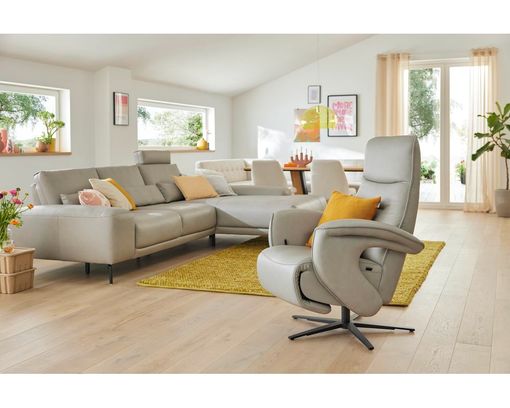 Musterring Funktionssessel Nils, Leder - Leder Vivre alu - 7