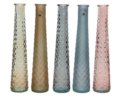 Vase aus recycletem Glas, ca. 32 cm hoch - Mehrere Farben - 1