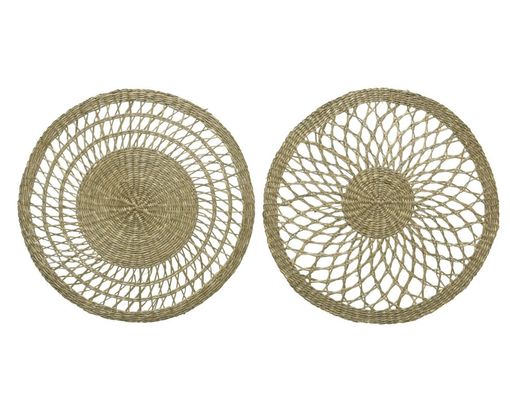 Tischset aus Seegras, 4er-Set - Braun - 1