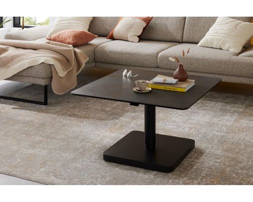 Interliving Couchtisch 6228, höhenverstellbar, rollbar - Schwarz - 1