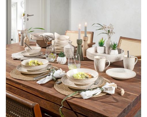 12-teiliges Frühstücksset "Omara" - Beige - 2