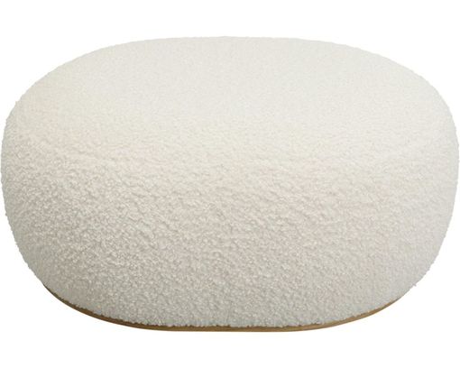 Hocker "Kempten", Boucle, ca. 81x36x65 cm - Weiß - 1