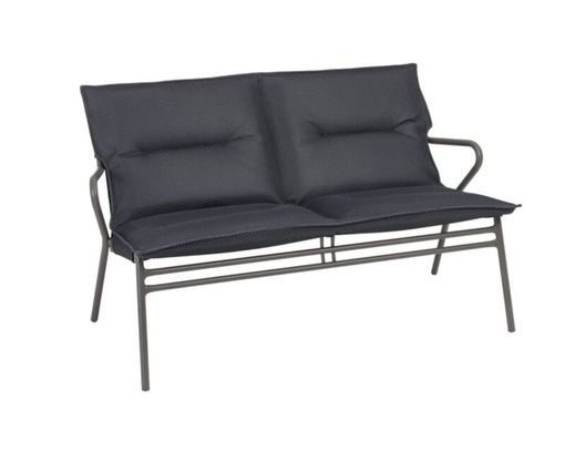 Loungebank "Vence", Bezug abnehm- und austauschbar - Dark Grey/Titane - 1