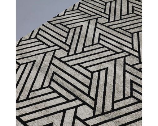 Trendhopper Webteppich "Mary", ca. 155x230 cm - Schwarz-Weiß - 2