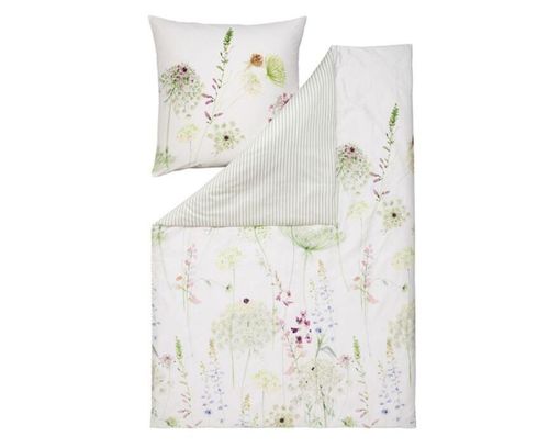 Mako-Satin-Bettwäsche "Meadow", ca. 155x220 cm - Mehrfarbig - 1
