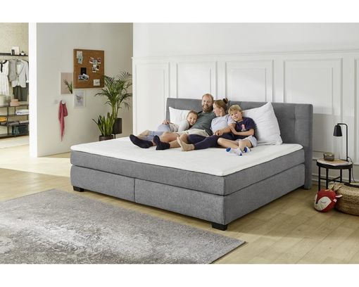 Family-Boxspringbett "Jersey" - Dunkelgrau - 2