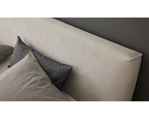 Interliving Polsterbett 1417, Feincord - Silber - 10