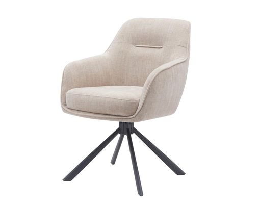 Armlehnstuhl "Ulm", cremefarben - Linen - 1