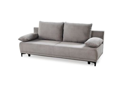 Verwandlungssofa "Jilly" inkl. Bettkasten und Liegefunktion - Mittelgrau - 1