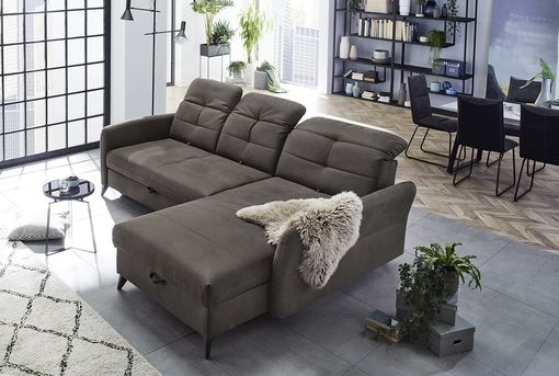 Wohnlandschaft, leger, "Johannesburg", inkl. Bettkasten - Braun - 1