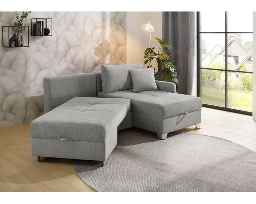 Verwandlungssofa "Josefine", inkl. Kissen - Grau - 2