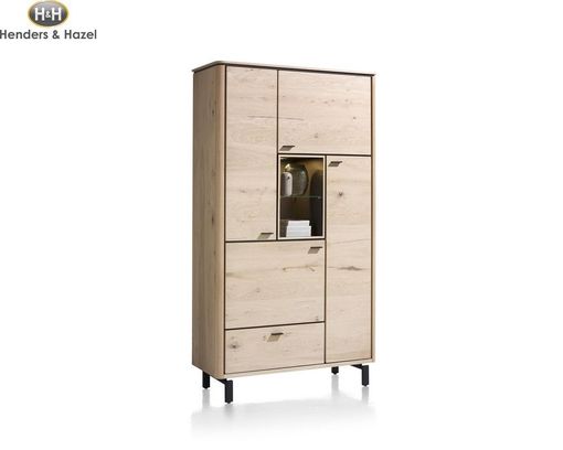 Schrank "Livada" Henders & Hazel Wildeichen Furnier Natur, LED-Beleuchtung - braun/Wildeiche Natur - 2