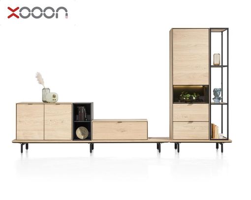 XOOON Podest "Elements" in Natural Oak - Holz/Schwarz - 3