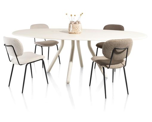 XOOON Stuhl "Lexi", taupe - Taupe - 5