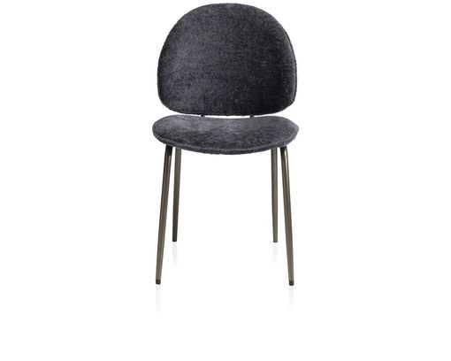 Coco Maison Stuhl "Kjel", Anthrazit - Anthrazit/Champagnerfarben - 1