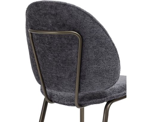 Coco Maison Stuhl "Kjel", Anthrazit - Anthrazit/Champagnerfarben - 3