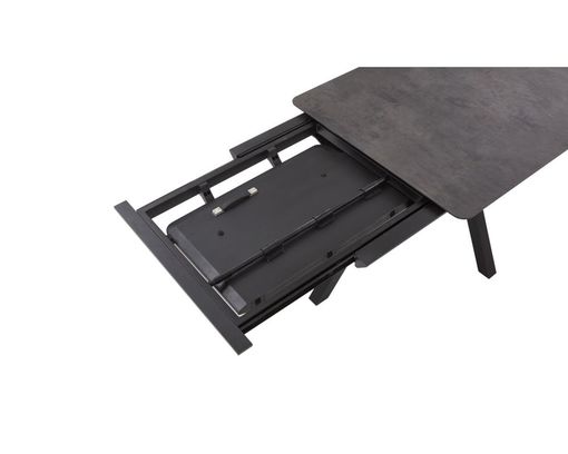 Esstisch "Perth", Marble, Metall schwarz - Anthrazit - 4