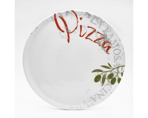 Pizzateller "Famosa", ca. 33 cm - Weiß - 1