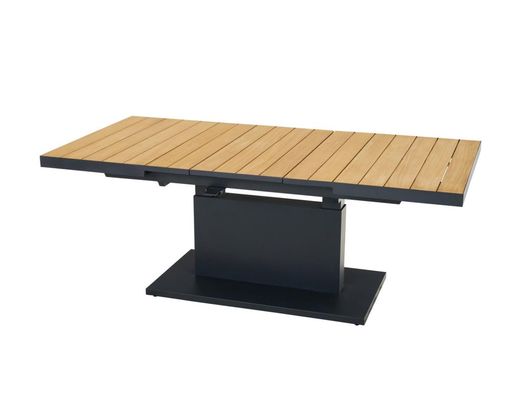 Gartentisch "Talina", höhenverstellbar und ausziehbar - Braun/Schwarz - 1