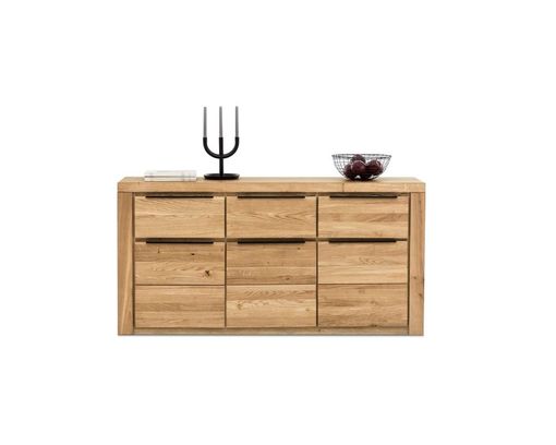 Sideboard "Essex" ca. 160x80 cm - Holzfarben / Schwarz - 1