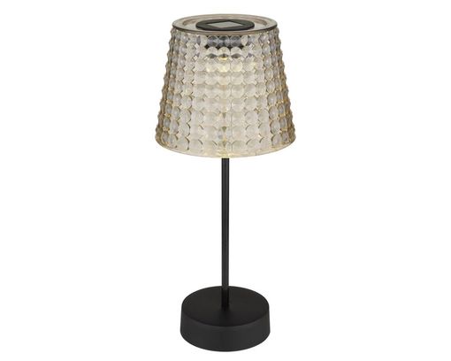 LED-Solar-Tischleuchte - Schwarz - 1