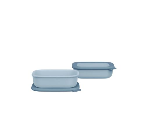 Mepal 2-teiliges Schüsselset, rechteckig, blau - Blau - 1