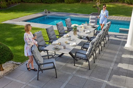 Gartentisch "Vancouver", ausziehbar - Anthrazit - 1