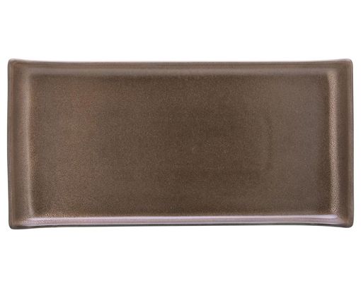Servierplatte "Sierra Nevada", dunkelbraun, Steinzeug, ca. 33 cm - Rocca - 2