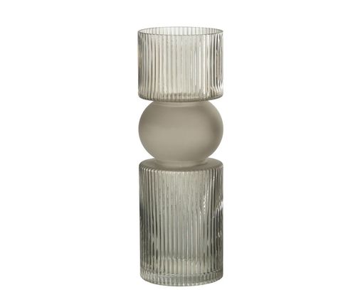 Vase aus Glas, grau, ca. 35 cm - Grau - 1