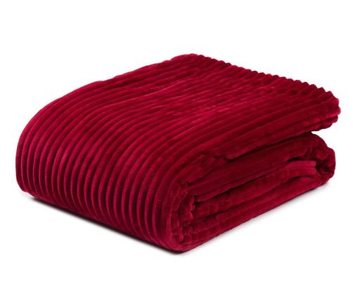 Decke Cord, ca. 150x200 cm, rot - Kaminrot - 1