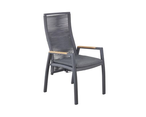 Interliving Positionsstuhl 7011 mit Teakarmlehne - Anthrazit - 1