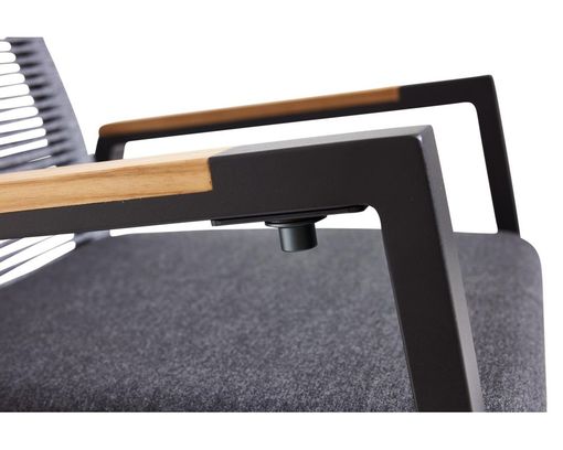 Interliving Positionsstuhl 7011 mit Teakarmlehne - Anthrazit - 5