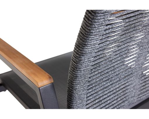 Interliving Positionsstuhl 7011 mit Teakarmlehne - Anthrazit - 6