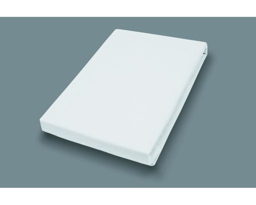 Elastan-Feinjersey-Spannbettlaken, weiß, ca. 100x200 cm - Weiß - 1