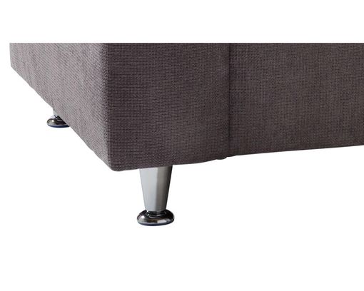 3-er Sofa "Irina", leger, Mikrofaserbezug, mit zwei Zierkissen - grau/hellgrau - 3