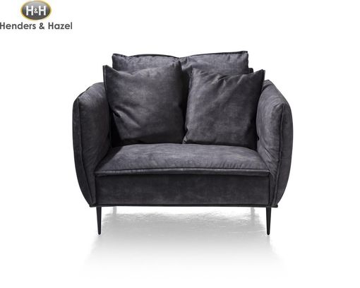 Henders & Hazel 1,5-er Loveseat "Marseille" mit verstellbaren Armlehnen - Anthrazit - 1