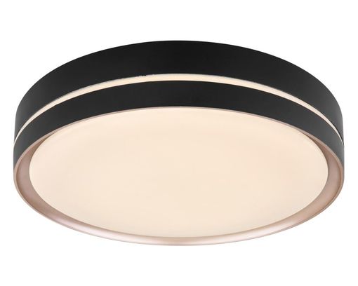 LED-Deckenleuchte "Manni", rund - Schwarz - 1