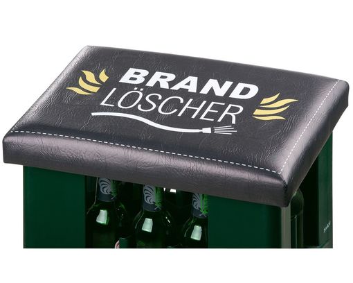 Bierkasten Sitzpolster "Brandlöscher", ca. 34x44 cm - Schwarz - 1