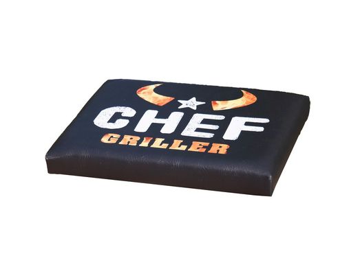 Bierkasten Sitzpolster "Chef-Griller", ca. 34x44 cm - Schwarz - 2