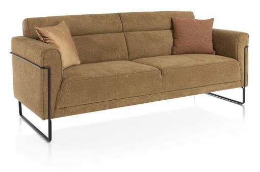 XOOON Fiskardo, 3-Sitzer - Schwarz/ Anthrazit, Blau, Braun, Grau, Gruen, Orange, Pink, Rot, Taupe, Weiss, Gelb - 2