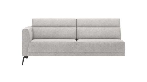 XOOON Fiskardo, 3-Sitzer Armlehne links - Schwarz/ Anthrazit, Blau, Braun, Grau, Gruen, Orange, Pink, Rot, Taupe, Weiss, Gelb - 1