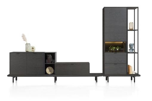 XOOON Elements, Bücherregal 180 cm. + 3-Nischen -  - 3