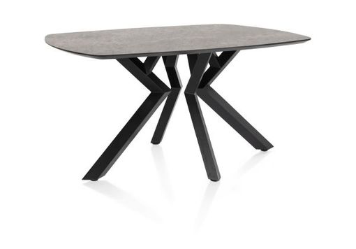 XOOON Masura, Tisch ovale - 150 x 105 cm - Schwarz, Grau - 2